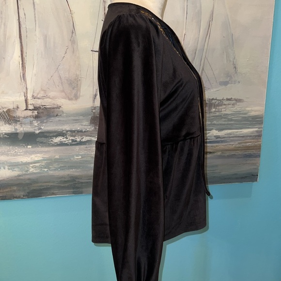 NWT Bobeau Bohemian Style Long Sleeve Blouse, Small - Picture 3 of 9